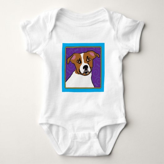 Jack Russell Cartoon Romper (Voorkant)