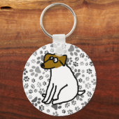 Jack Russell Cartoon Sleutelhanger (Voorkant)