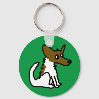 Jack Russell Cartoon Sleutelhanger