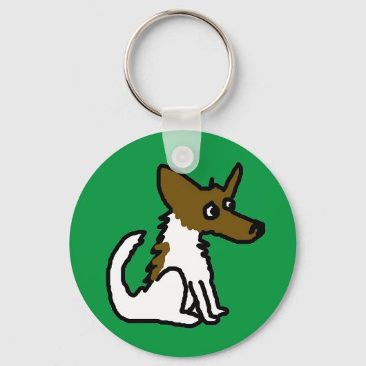 Jack Russell Cartoon Sleutelhanger (Voorkant)