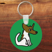 Jack Russell Cartoon Sleutelhanger (Voorkant)