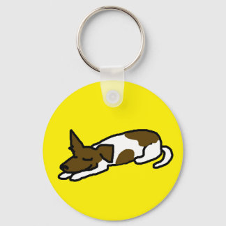 Jack Russell Cartoon-sleutelhanger Sleutelhanger