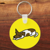 Jack Russell Cartoon-sleutelhanger Sleutelhanger (Voorkant)