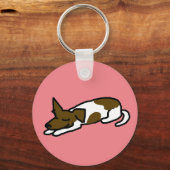 Jack Russell Cartoon-sleutelhanger Sleutelhanger (Voorkant)