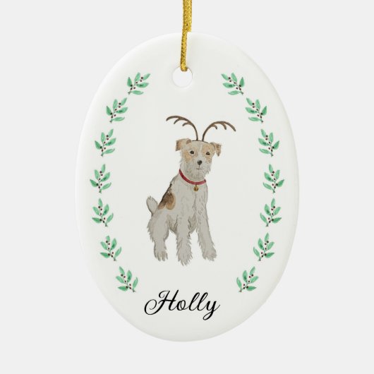 Jack Russell Christmas Ornament (Voorkant)
