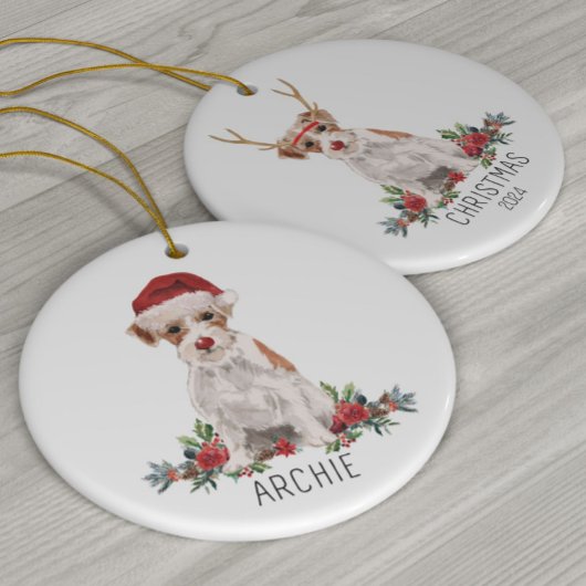 Jack Russell Custom Christmas Ornament