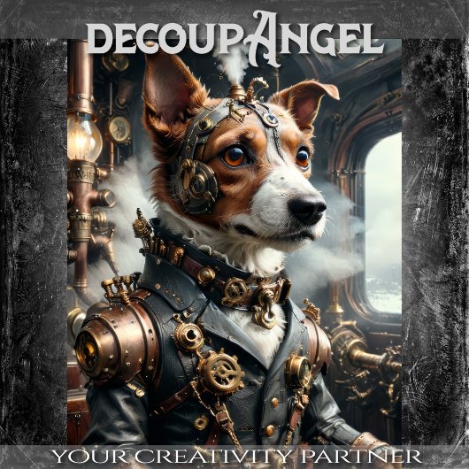 Jack Russell - Decoupage - Tissuepapier