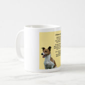 Jack Russell Design Mok met een mam gedicht (Voorkant links)