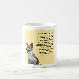 Jack Russell Design Mok met een mam gedicht