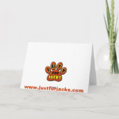 Jack Russell die Terriers een motorfiets berijden Feestdagen Kaart (Achterkant)