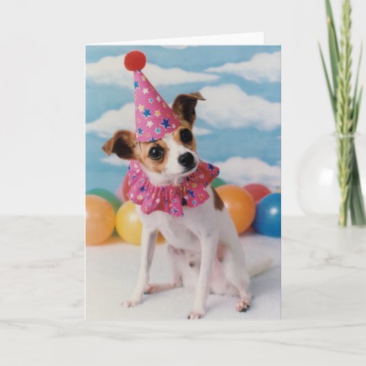 Jack Russell Dog Birthday Card Kaart (Voorkant)