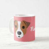 Jack Russell Dog Coffee Mok (Voorkant links)