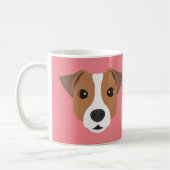 Jack Russell Dog Coffee Mok (Links)