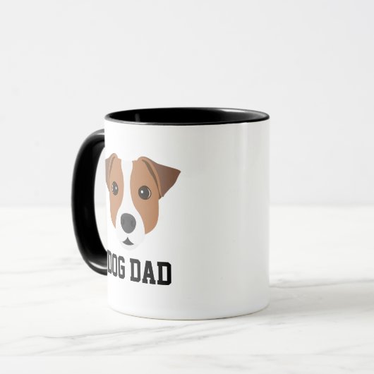 Jack Russell Dog Dad Mok (Voorkant links)
