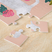 Jack Russell Dog Florals Legpuzzel (Zijkant)