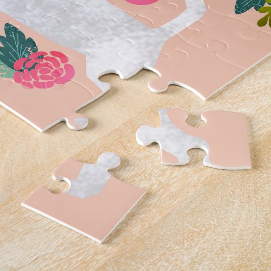 Jack Russell Dog Florals Legpuzzel (Zijkant)