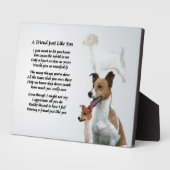 Jack Russell Dog Friend Poem Plaque Fotoplaat (Zijkant)