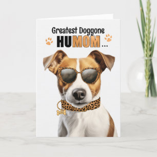 Jack Russell Dog Greatest HuMOM Moederdag Feestdagen Kaart