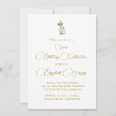 Jack Russell Dog Happy Birthday Party Uitnodiging (Achterkant)