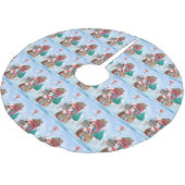 Jack Russell Dog in het sneeuwbalhuis Kerstboom Rok (Gekanteld)