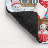 Jack Russell Dog in het sneeuwbalhuis Muismat (Hoek)