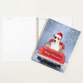 Jack Russell Dog in Snow, met Kerstmis Planner (Display)