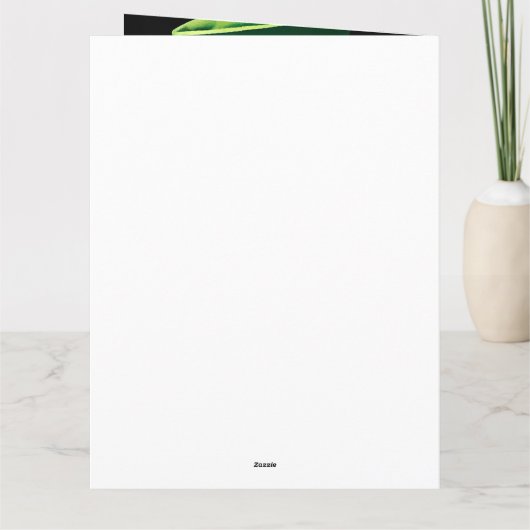 Jack Russell Dog in St. Patrick's Day Dress Kaart (Achterkant)