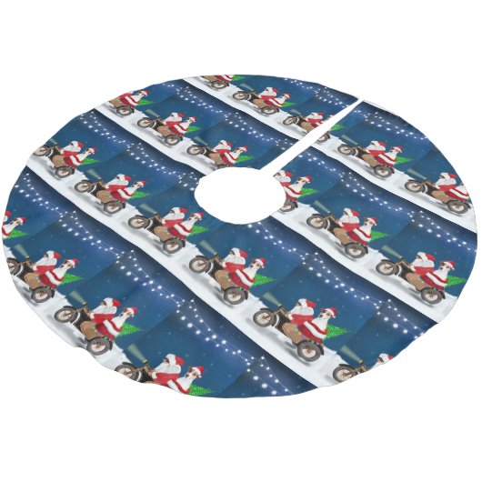 Jack Russell Dog kerstkerstman Kerstboom Rok (Gekanteld)