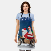 Jack Russell Dog kerstkerstman Schort (Gedragen)