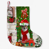 Jack Russell Dog Kerstmis Kleine Kerstsok (Voorkant)