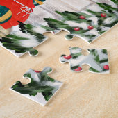 Jack Russell Dog Kerstmis Legpuzzel (Zijkant)
