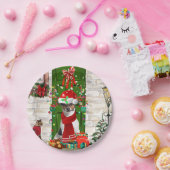 Jack Russell Dog Kerstmis Papieren Bordje (Feest)