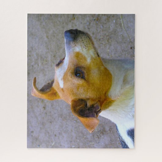 Jack Russell Dog. Legpuzzel (Verticaal)