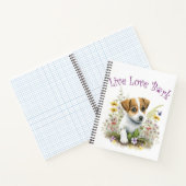 Jack Russell Dog Mom Floral Notitieboek (Binnen)