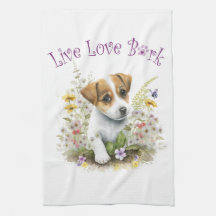 Jack Russell Dog Mom Floral