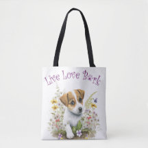 Jack Russell Dog Mom Floral