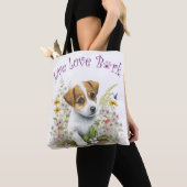 Jack Russell Dog Mom Floral Tote Bag (Dichtbij)