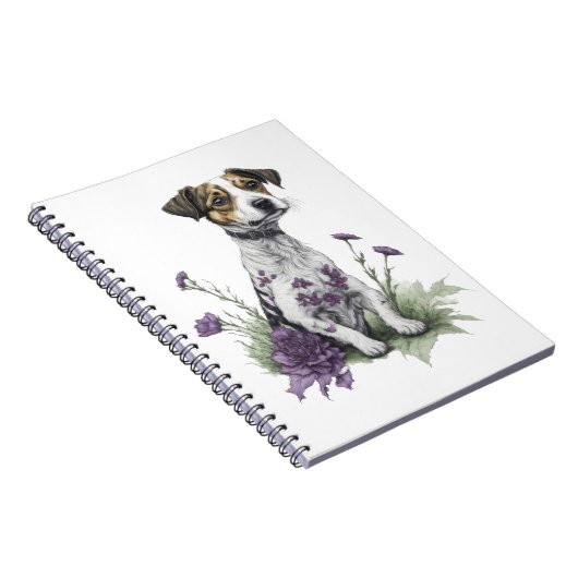 Jack Russell Dog Notitieboek (Rechterzijde)