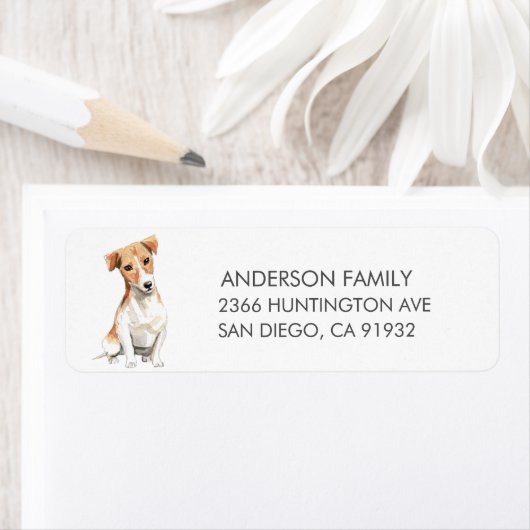 Jack Russell Dog Return Label (Insitu)