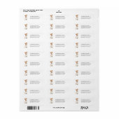 Jack Russell Dog Return Label (Full Sheet)