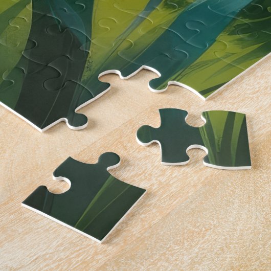 Jack Russell Dog Spring Bloemen Schilderen Legpuzzel (Zijkant)