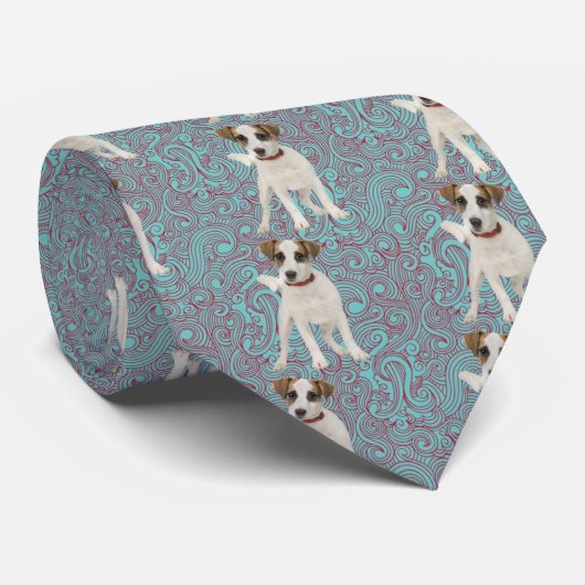 Jack Russell Dog Stropdas (Opgerold)