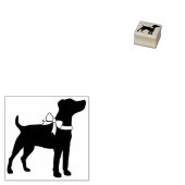 Jack Russell Dog Terrier Puppy Rubberstempel (Gestempeld)
