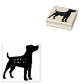 Jack Russell Dog Terrier Puppy Rubberstempel (Gestempeld)