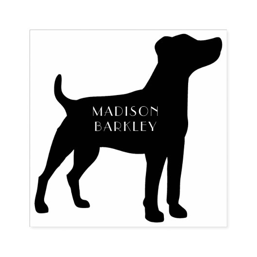 Jack Russell Dog Terrier Puppy Rubberstempel (Afrduk)