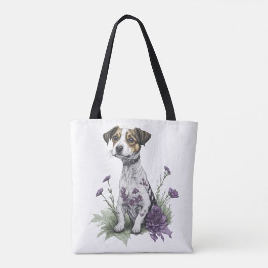 Jack Russell Dog Tote Bag (Achterkant)