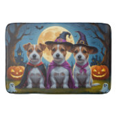 Jack Russell Dogs Pumpkin Halloween Grappig Badmat (Voorkant)