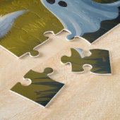 Jack Russell Dogs Pumpkin Halloween Grappig Legpuzzel (Zijkant)