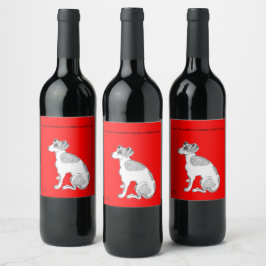 Jack Russell Dogs Wijn Etiket