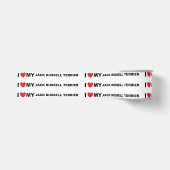 jack russell doodsliefde grosgrain lint (Voorkant)